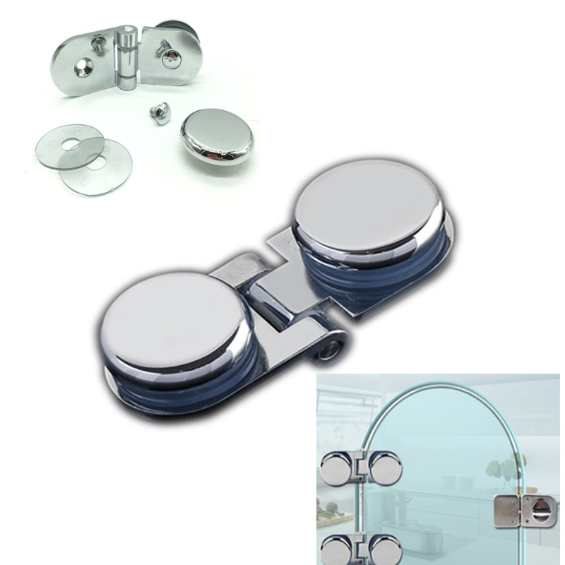 Glass Door Hinge - Zinklegering glasklemmen 6-12mm glasplaat Bilaterale klem