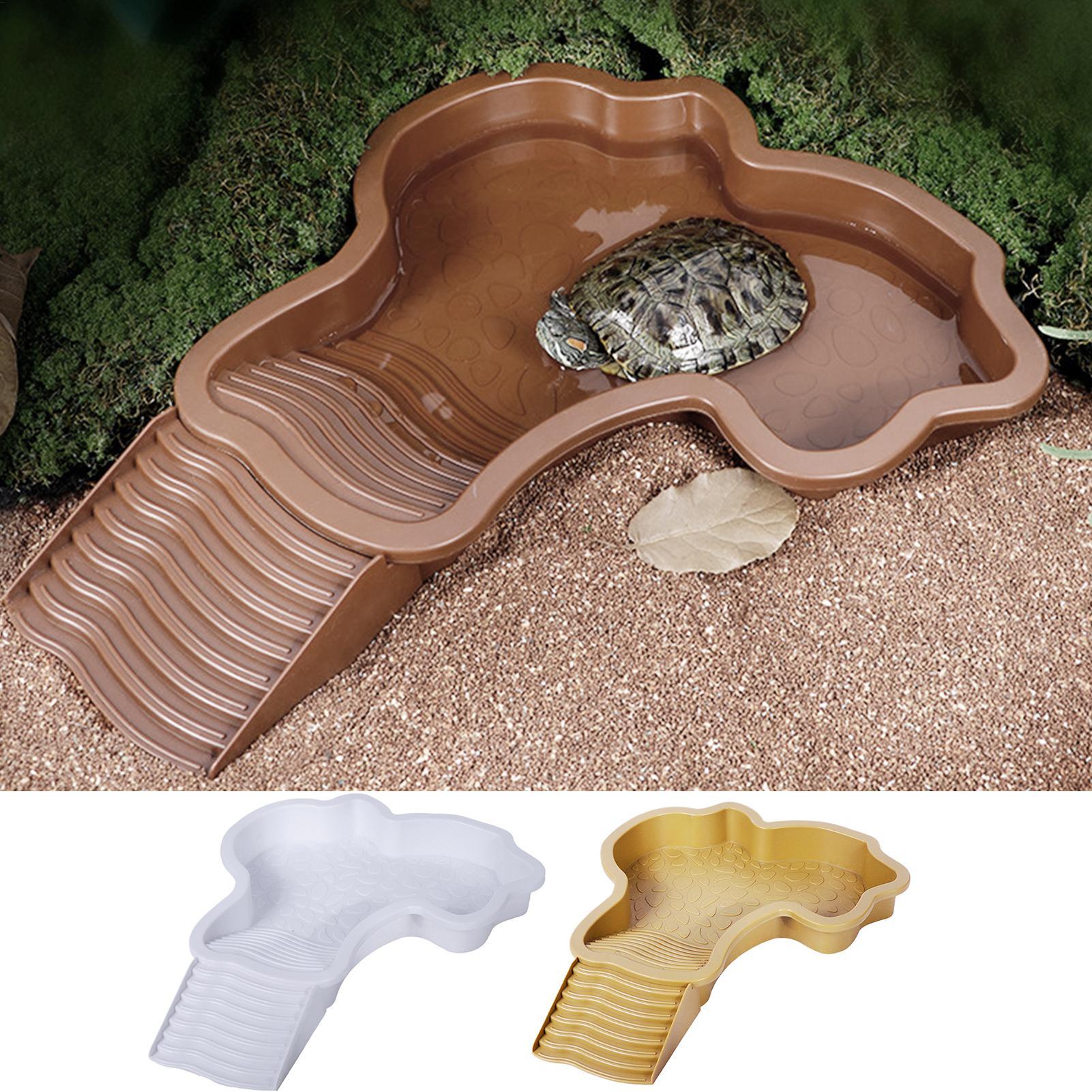 Water Dish Reptile - Reptiel Badbad met Oprit Schildpad Inweken