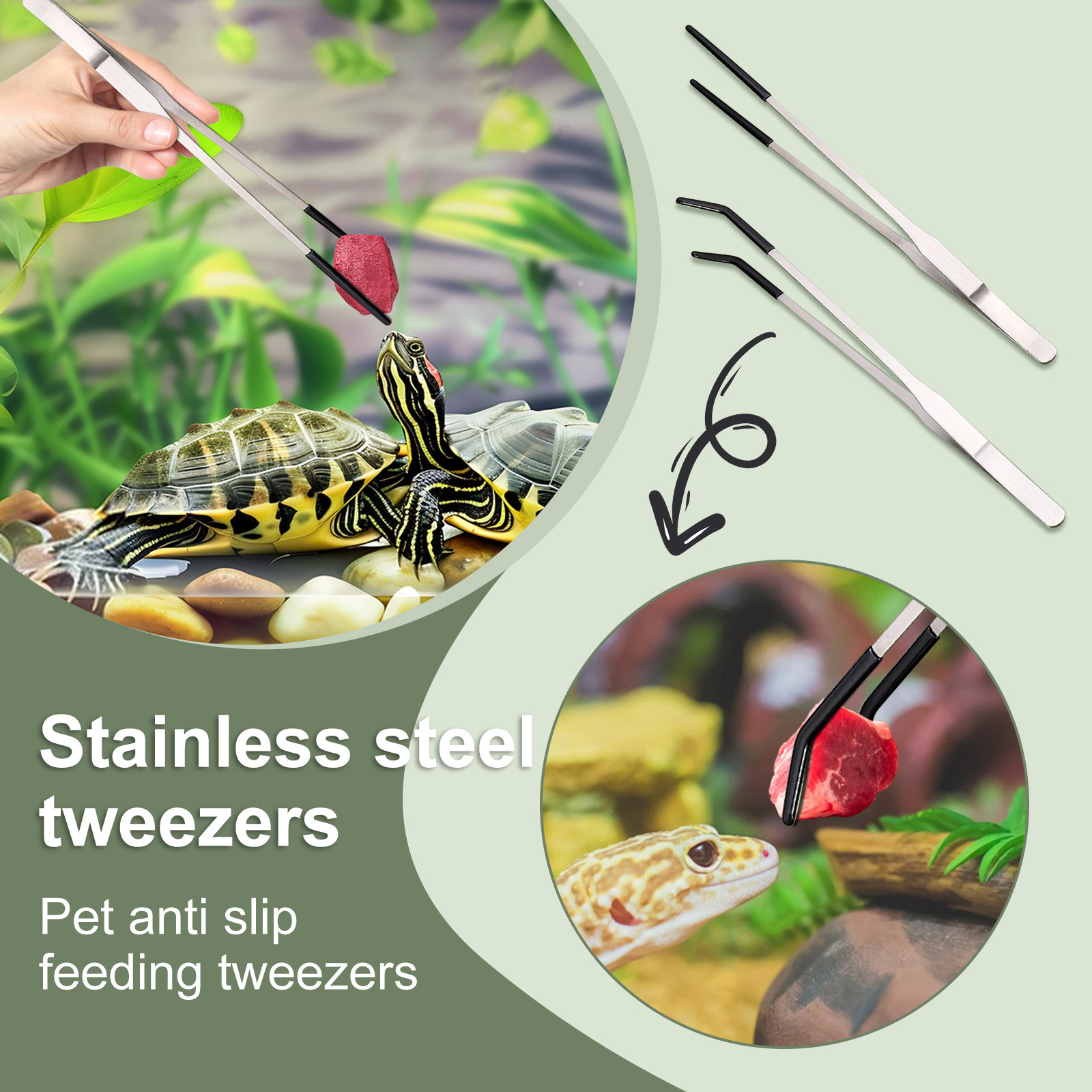 Roestvrijstalen reptielenvoedi - Feeding Tong Stainless recensie en prijs