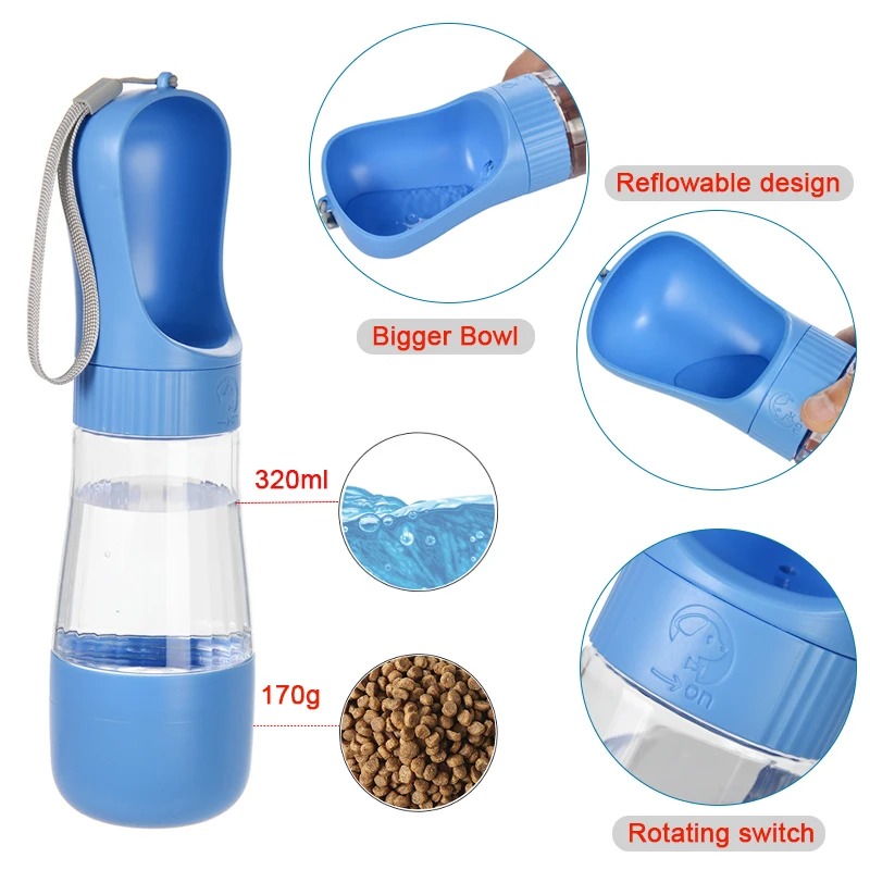 320ML Draagbare Hondenwaterfle - Royal Canin Food Medium recensie en prijs