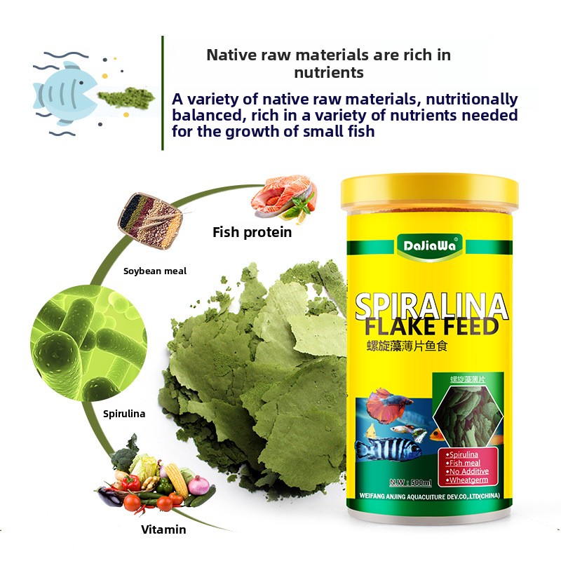 DaJiaWa Spirulina Vlokvisvoer  - Tetra Food Tropical Flakes recensie en prijs